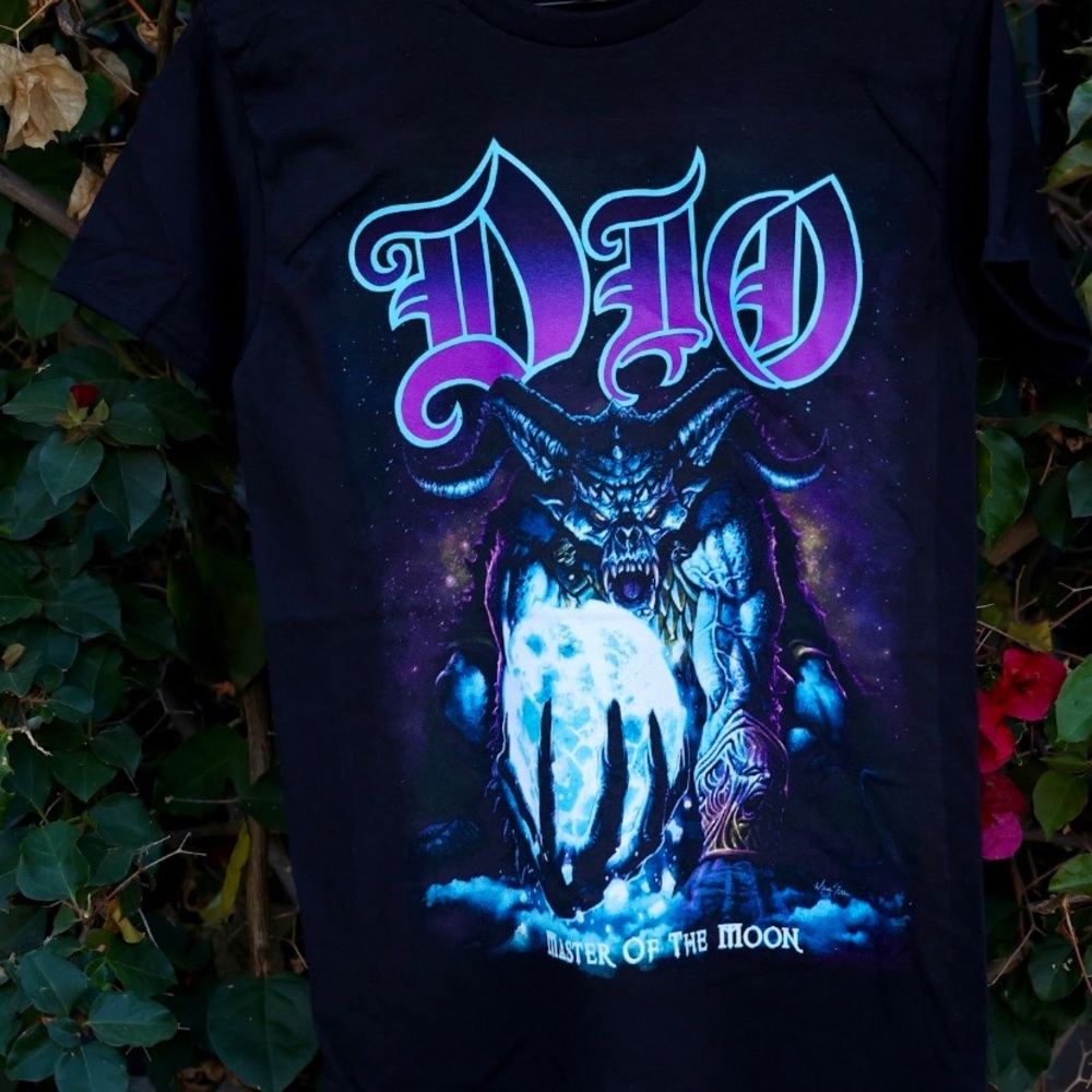 DIO DEMON BLACK GRAPHIC PRINT ROCK TSHIRT